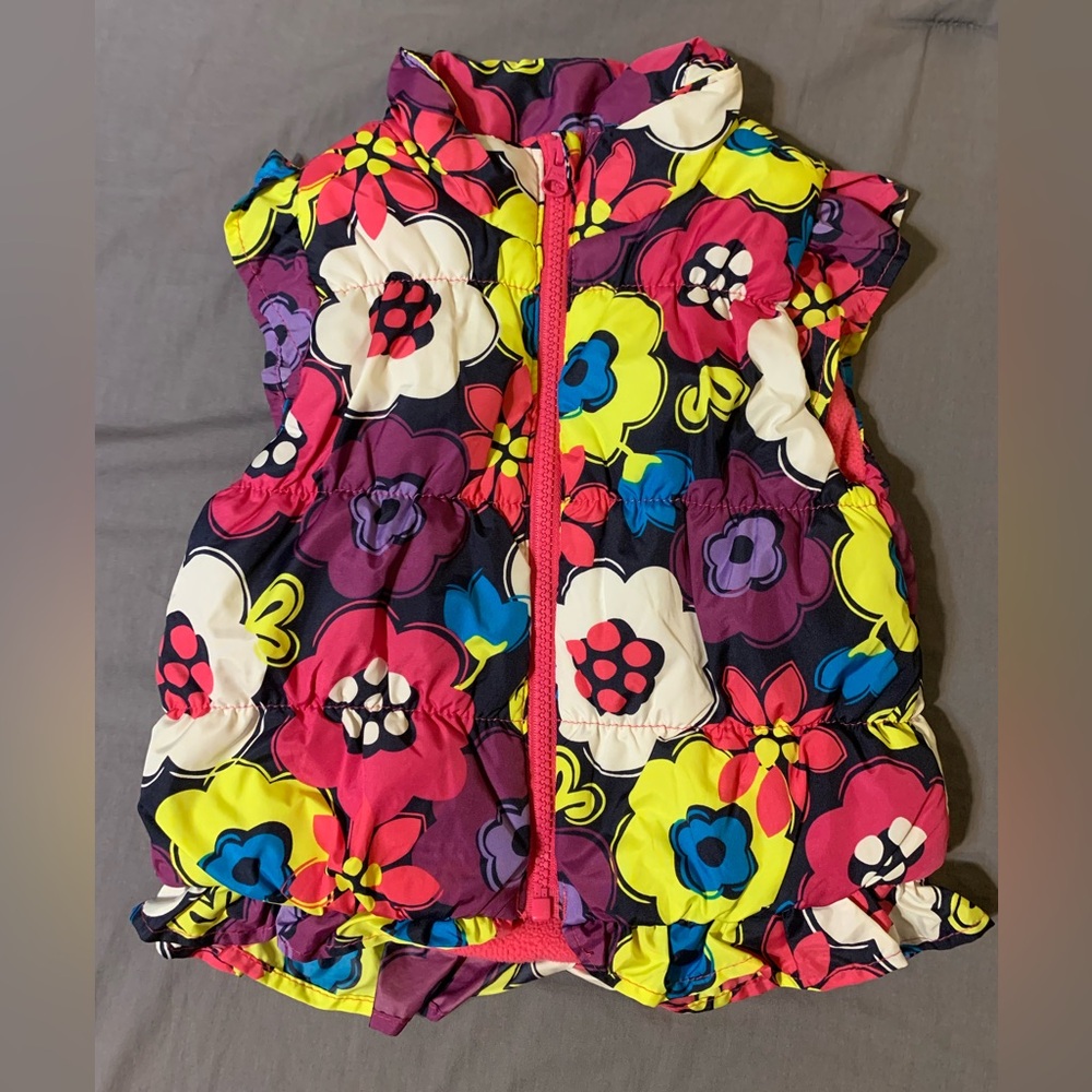 The Children's Place Floral Puffer Vest